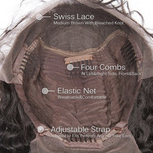Load image into Gallery viewer, 100% Human Hair TRANSPARENT Lace Front Wig, 22"