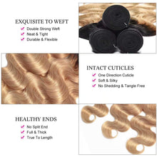 Load image into Gallery viewer, 100% Human Hair - 4 Bundles 18", 20", 22", 24"