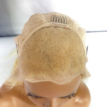 Load image into Gallery viewer, 100% Human Hair TRANSPARENT Lace front Blonde Wig 28" inches